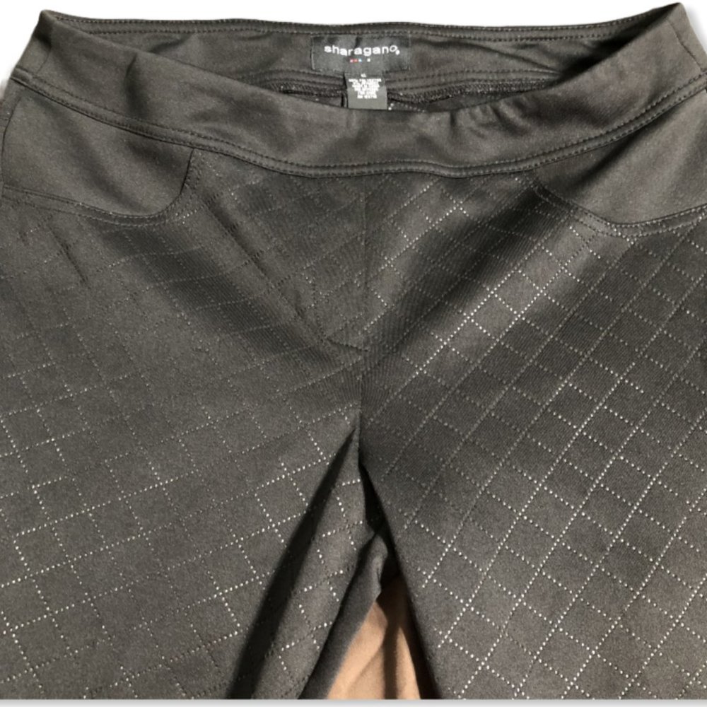 Sharagano Black Pull On Stretch Pants-Sz L